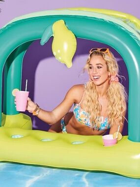 New without tags but inbox, inflatable cabana, sun squad holds 4 cups